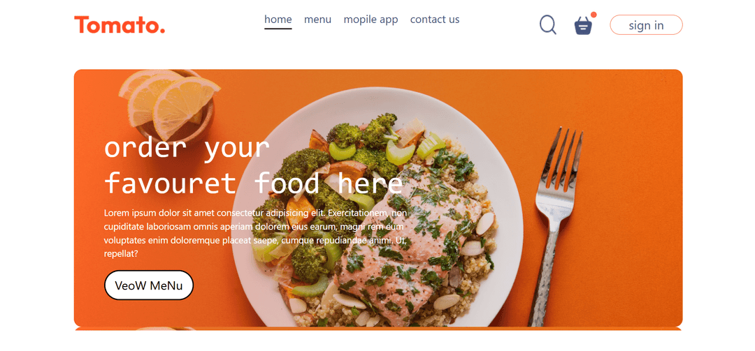 FoodHub — React Food Ordering Web App